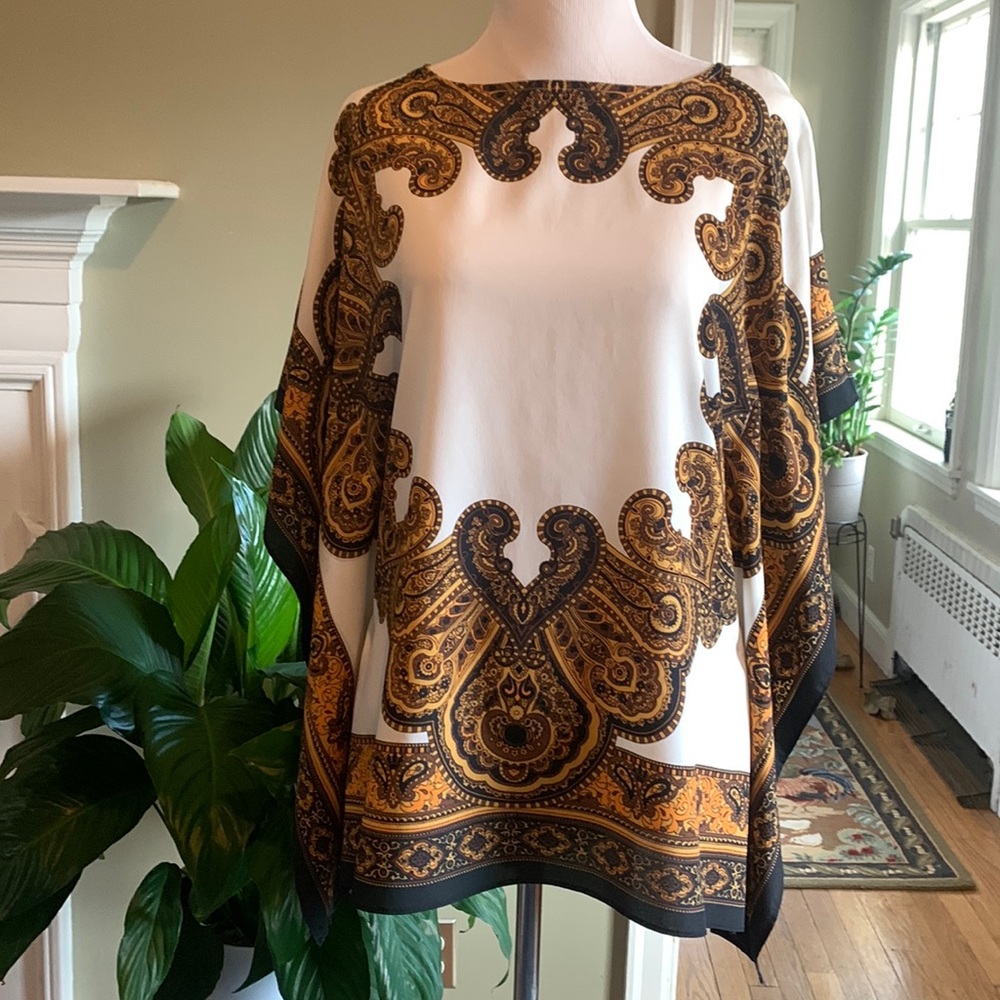 Michael Kors petite small bandanna blouse top